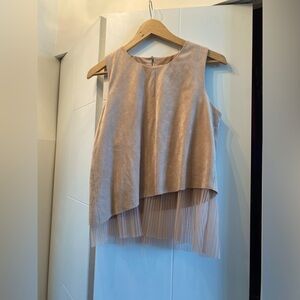 Suede top - size M